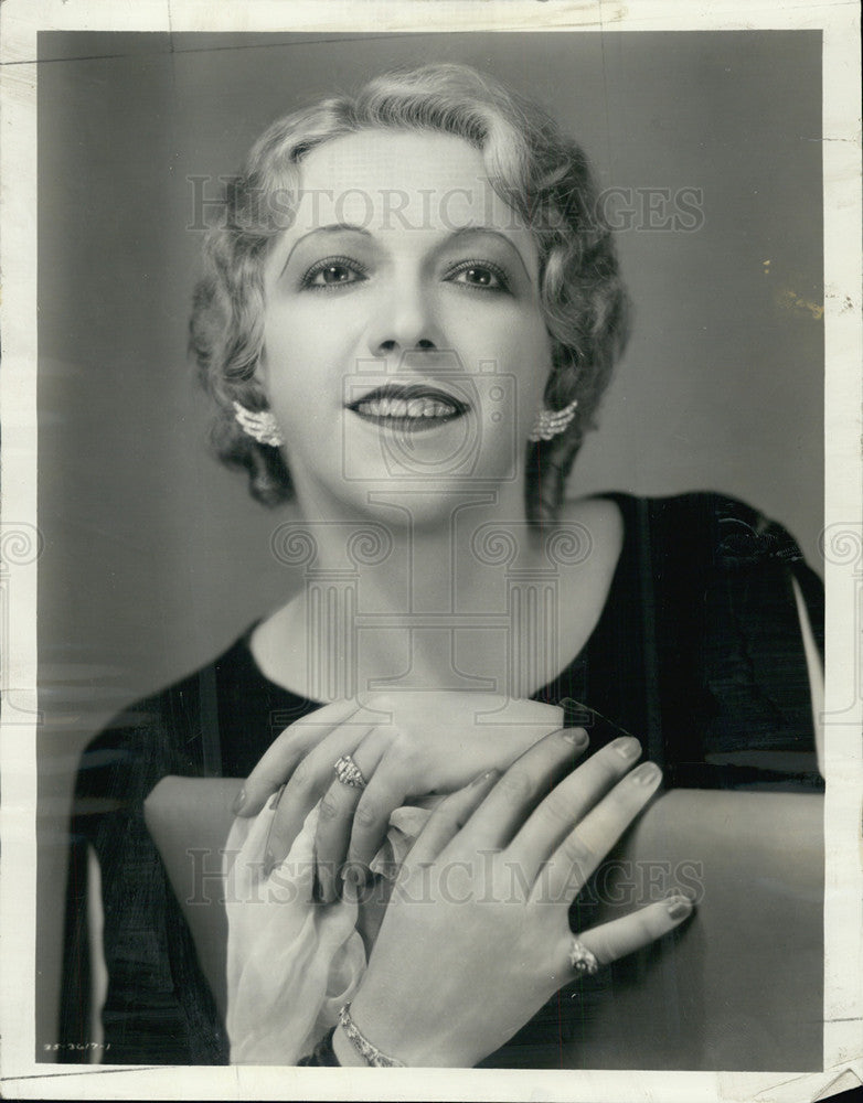 1935 Press Photo Rosalinda Morini, American Soprano. - Historic Images