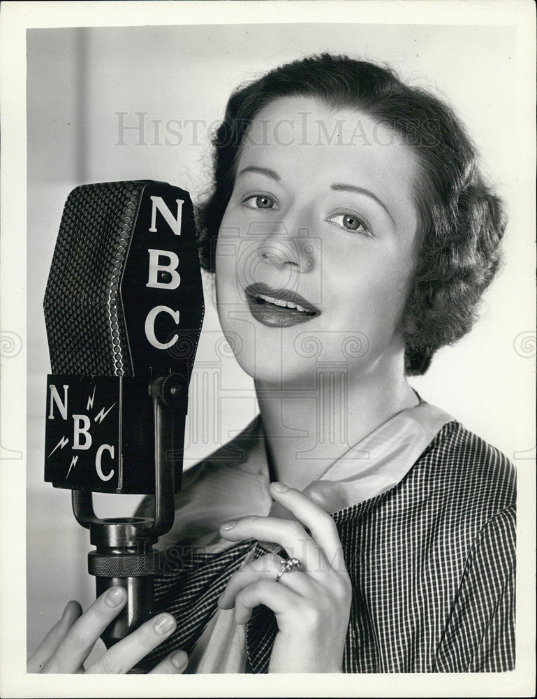 1935 Press Photo Helen Oelheim  NBC singer. - Historic Images