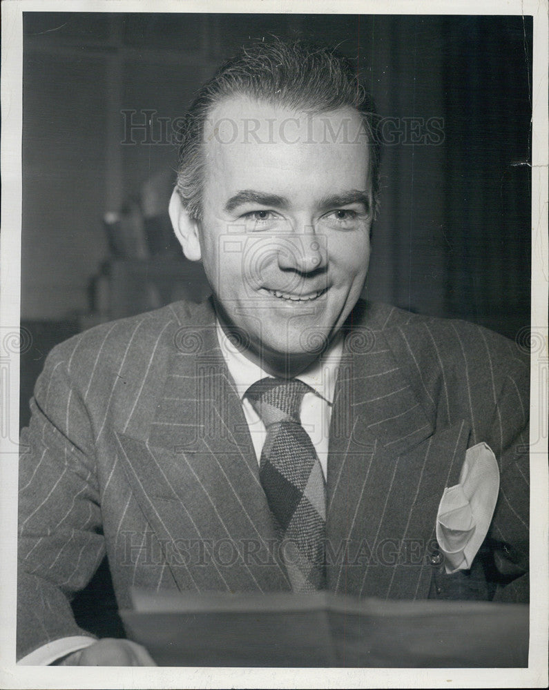 1946 Press Photo Johnny Olsen Radio Personality - Historic Images