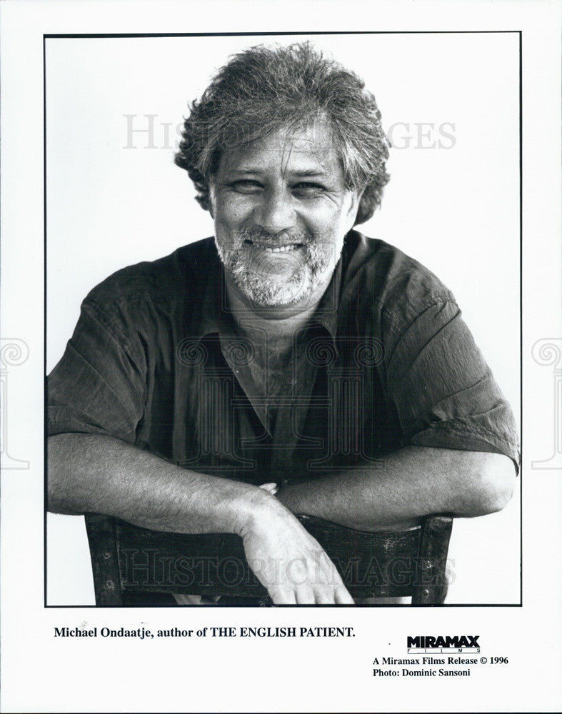 1996 Press Photo  Michael Ondaatje, Author of &quot;The English Patient&quot; - Historic Images