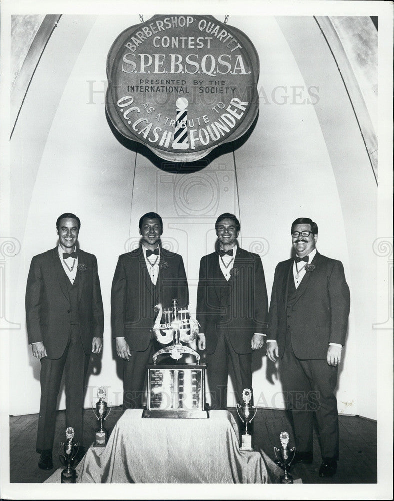 1970 Press Photo Barbershop Quartet Contest - Historic Images