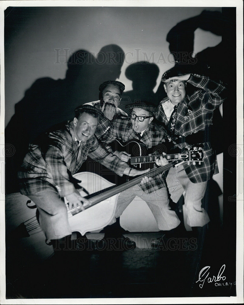 1957 Press Photo Quartet Dick Magnuson, Art Gracey, Forrest Haynes, Bob Mack - Historic Images