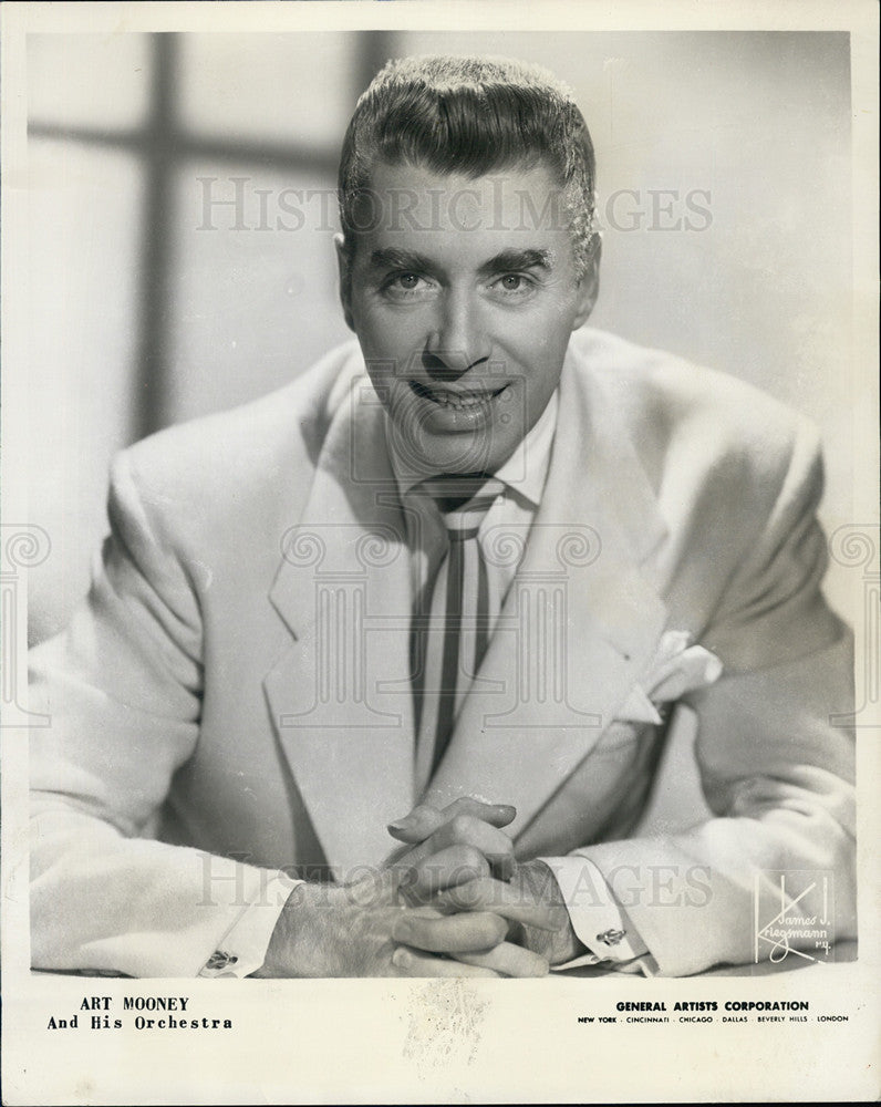 1956 Press Photo Art Mooney and his Orchestra - Historic Images