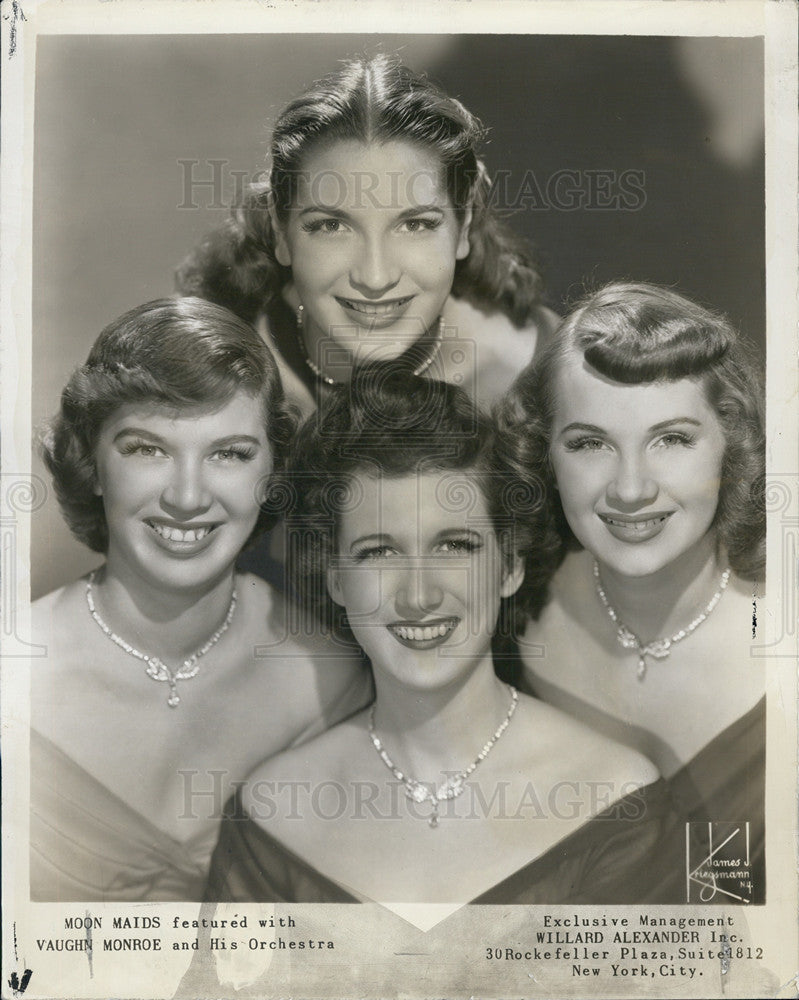 1949 Press Photo The Moonmaids with Monroe - Historic Images