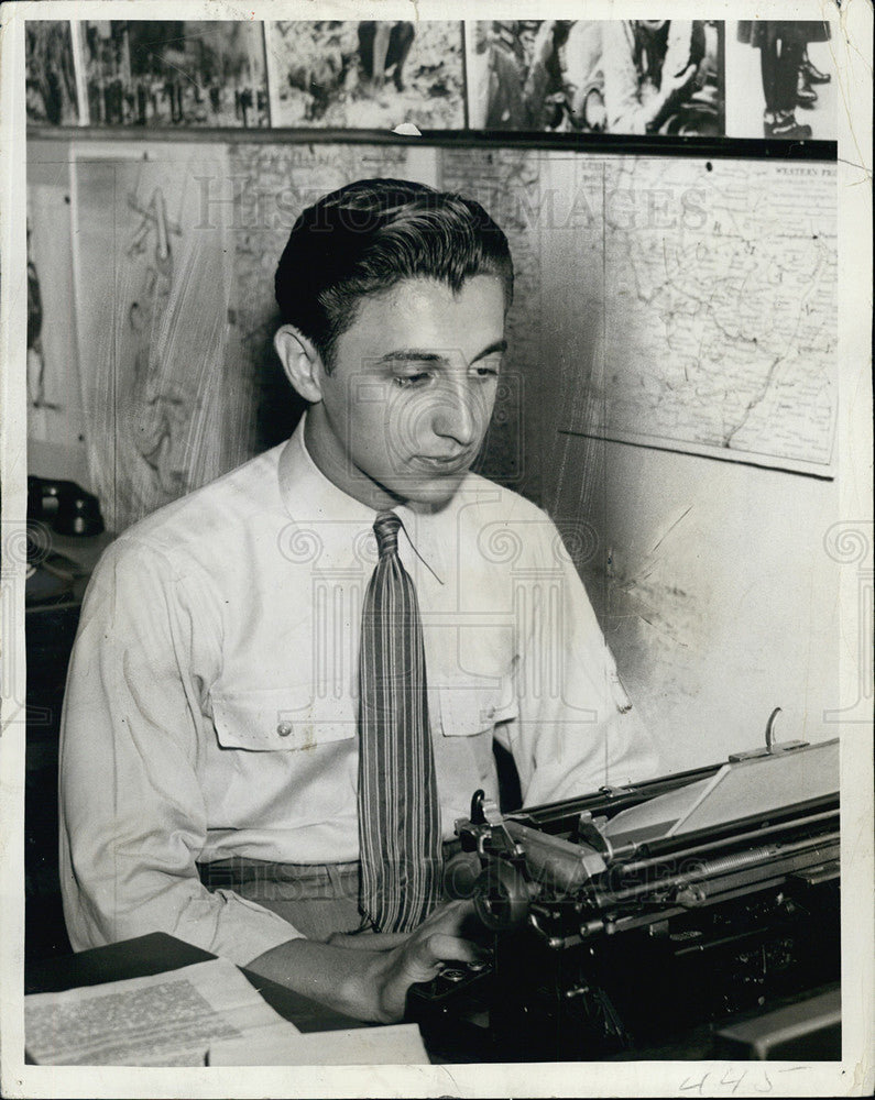 1940 Press Photo Roman Pucinski Times Reporter - Historic Images