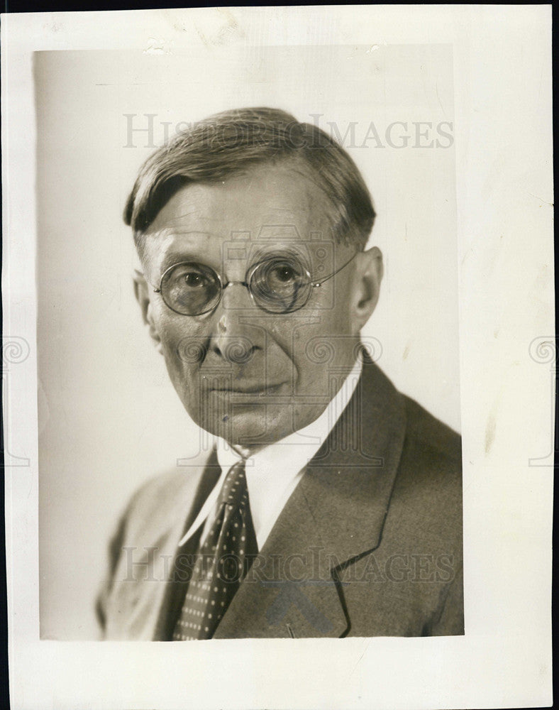 1932 Press Photo Vicotr J Yarros Editorial Writer - Historic Images