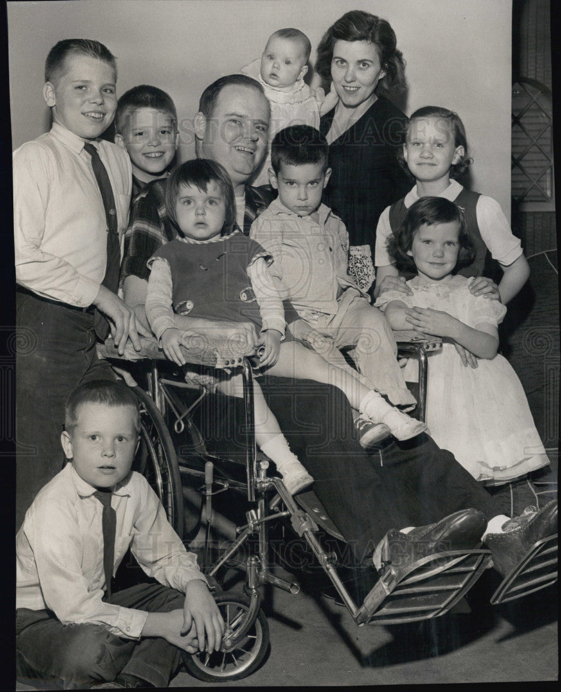 1960 Press Photo Robert Michiels nominated his father &quot;Father of the Year&quot; - Historic Images