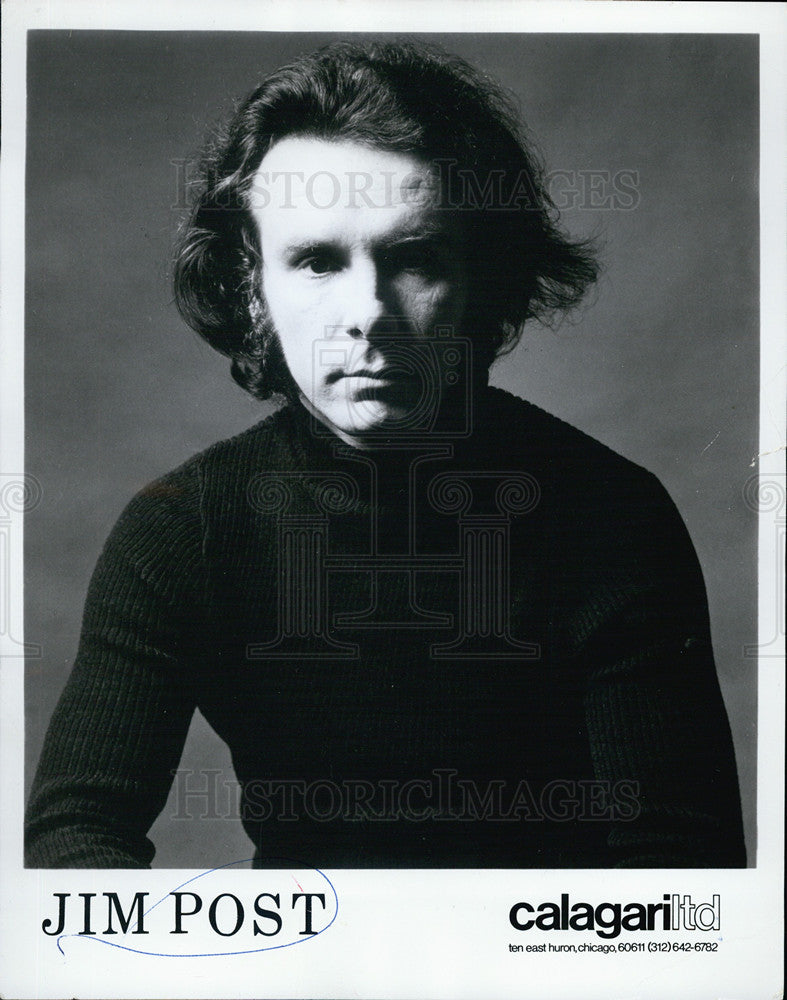 Composer & folk-rock singer-guitarist Jim Post 1973 Vintage Press Photo ...
