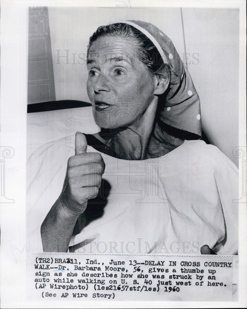 1960 Press Photo Dr. Barbara Moore - Historic Images