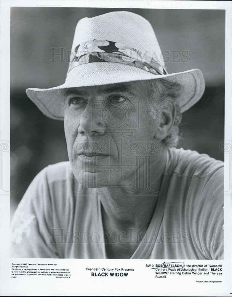 1987 Press Photo Bob Rafelson stars in &quot;Black Widow&quot; - Historic Images