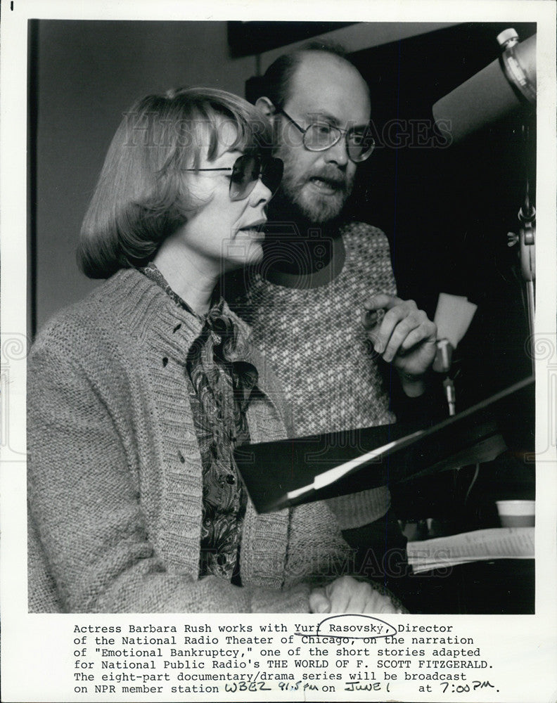 1979 Press Photo Actress Barbara Rush &amp; Director Yuri Rasovsky - Historic Images