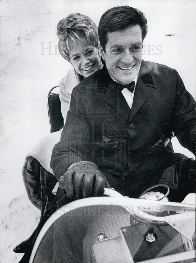 1968 Press Photo Hugh O&#39;Brian Susie Lennox - Historic Images
