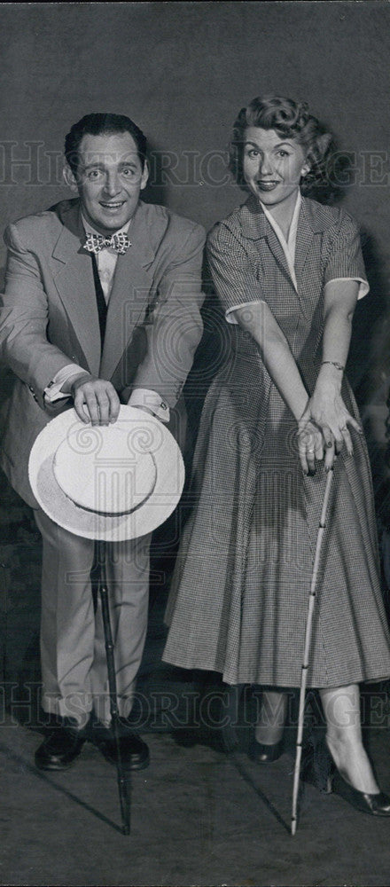 1955 Press Photo Danny O&#39;neil  and Nancy Wright - Historic Images