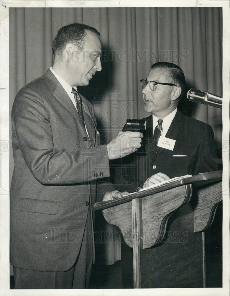 1963 Press Photo Martin J. Rosene Robert Lee Shapiro South shore Commission - Historic Images