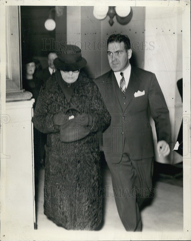 1938 Press Photo Mrs Mary Ross widow of kidnapped &amp; murdered CS Ross - Historic Images