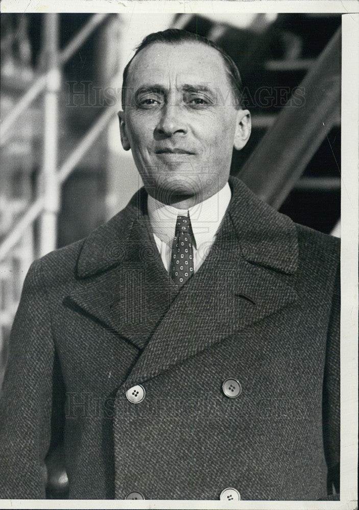 1933 Press Photo Augusto Russo,new Italian Amb. to U.S. - Historic Images