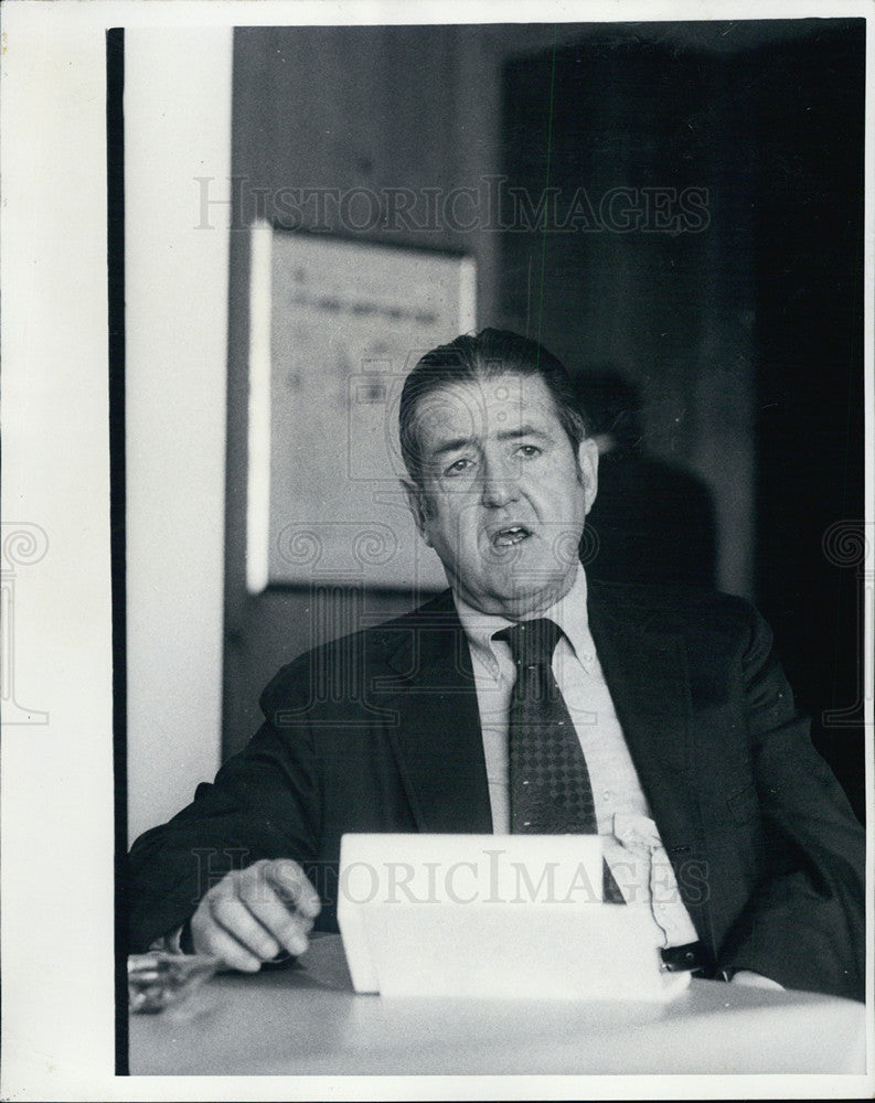 1975 Press Photo Abbott Rosan, anti-defamation league - Historic Images