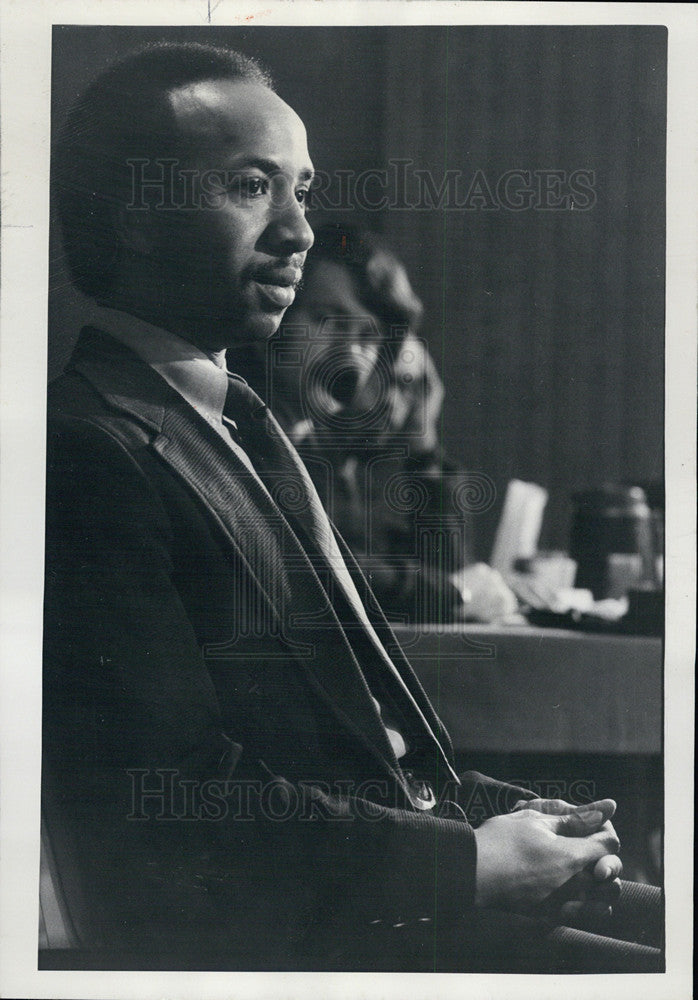 1976 Press Photo McKinly Ross,motorman on train that crashed at inquiry - Historic Images