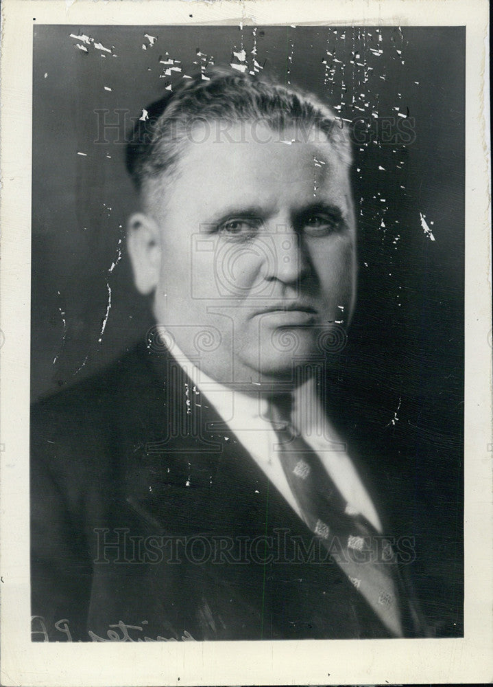 1945 Press Photo Peter F Rossiter,Ill Dem chair of Sangamon County - Historic Images