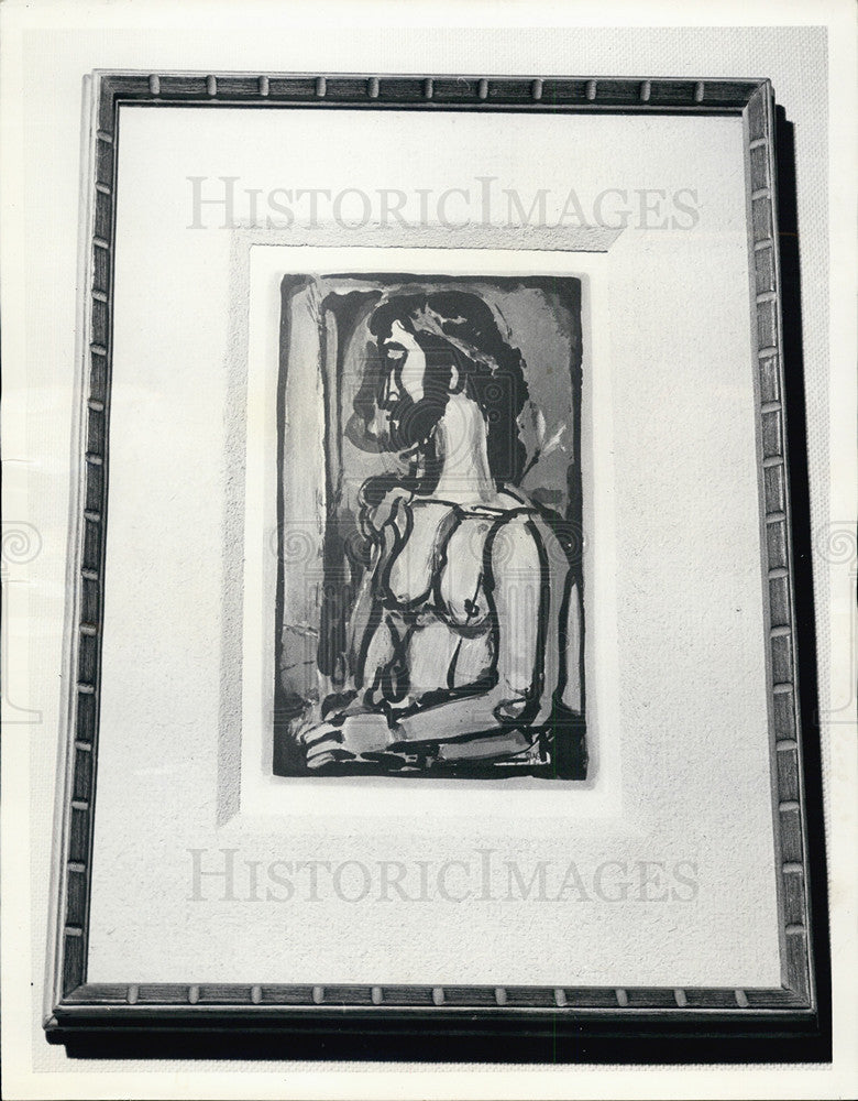 1966 Press Photo copy of photo Christ scourged Georges Rouault - Historic Images