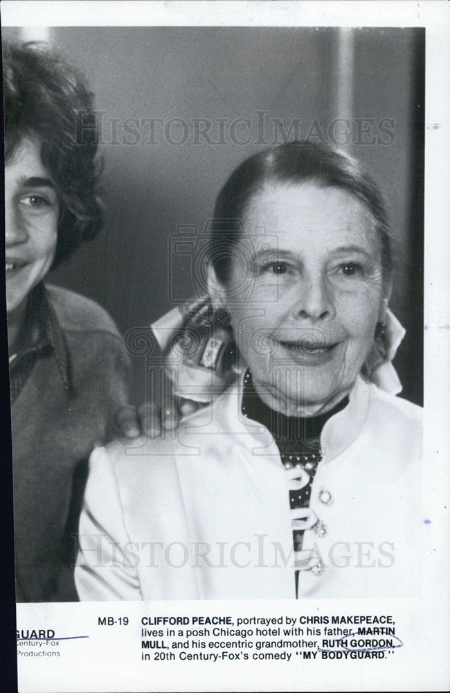 1985 Press Photo Ruth Gordon in My Bodyguard. - Historic Images