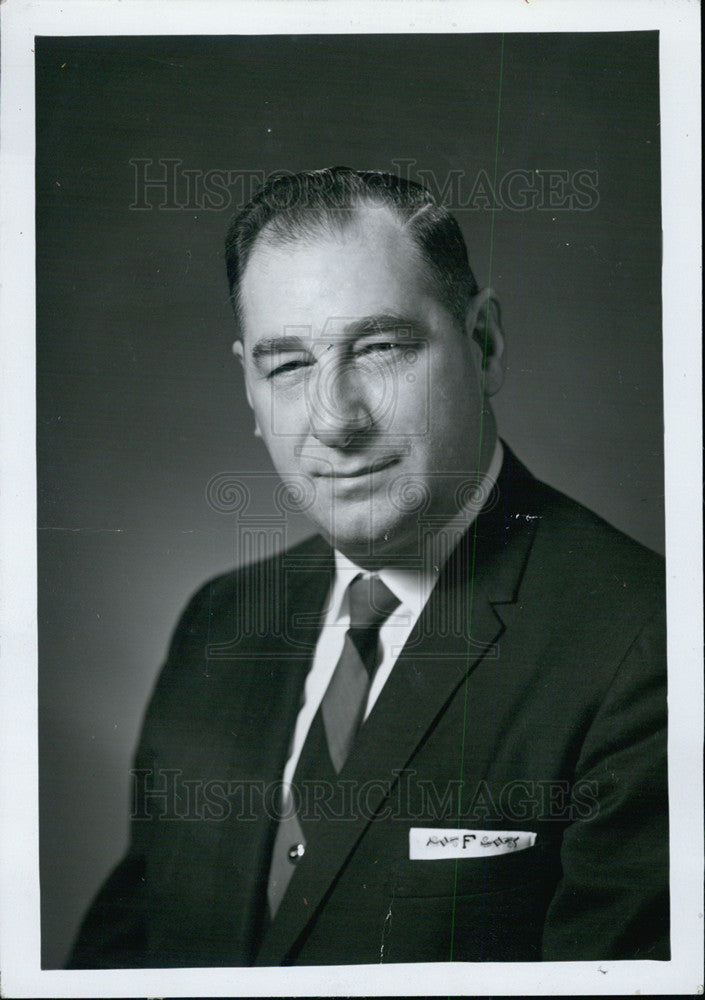 1971 Press Photo Fritz H Miler Milwaukee Road - Historic Images