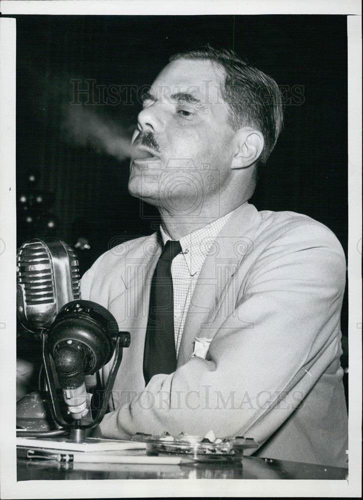 1948 Press Photo Robert Miller at the House Comm on Un American Activities hearing - Historic Images