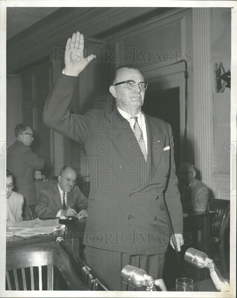 1956 Press Photo Ray Osterman At Trial - Historic Images