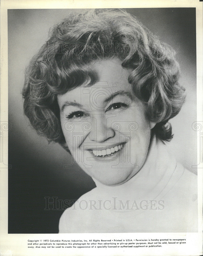 1972 Press Photo Actress/singer Bibi Osterwald - Historic Images