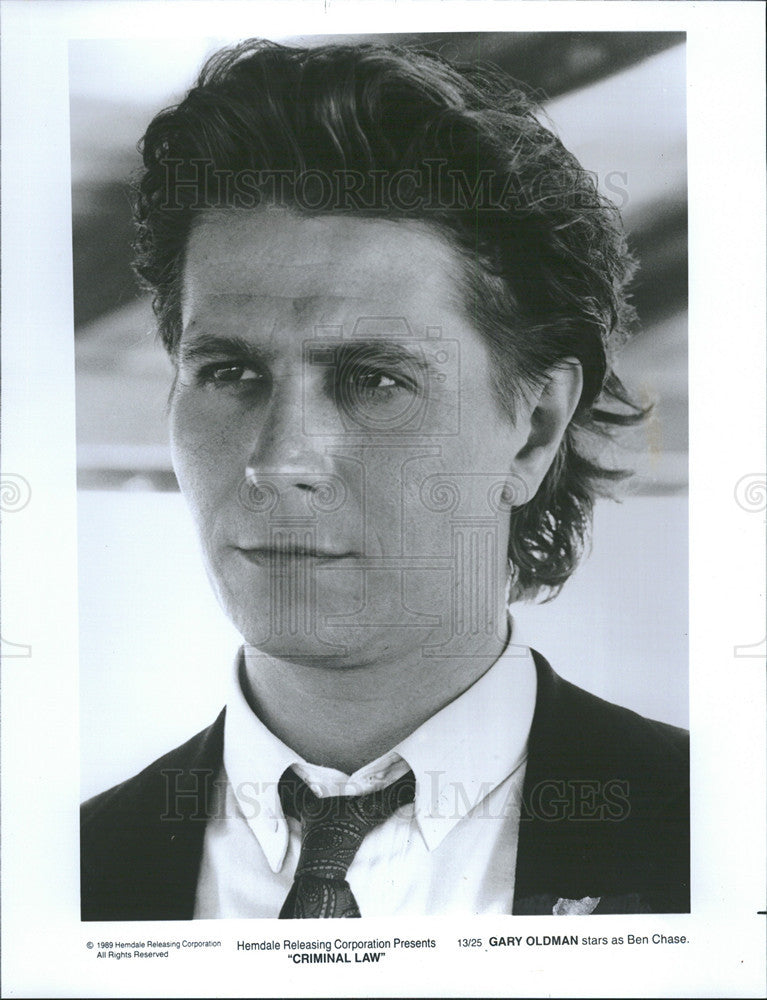 1989 Press Photo Gary Oldman in "Criminal Law" - Historic Images