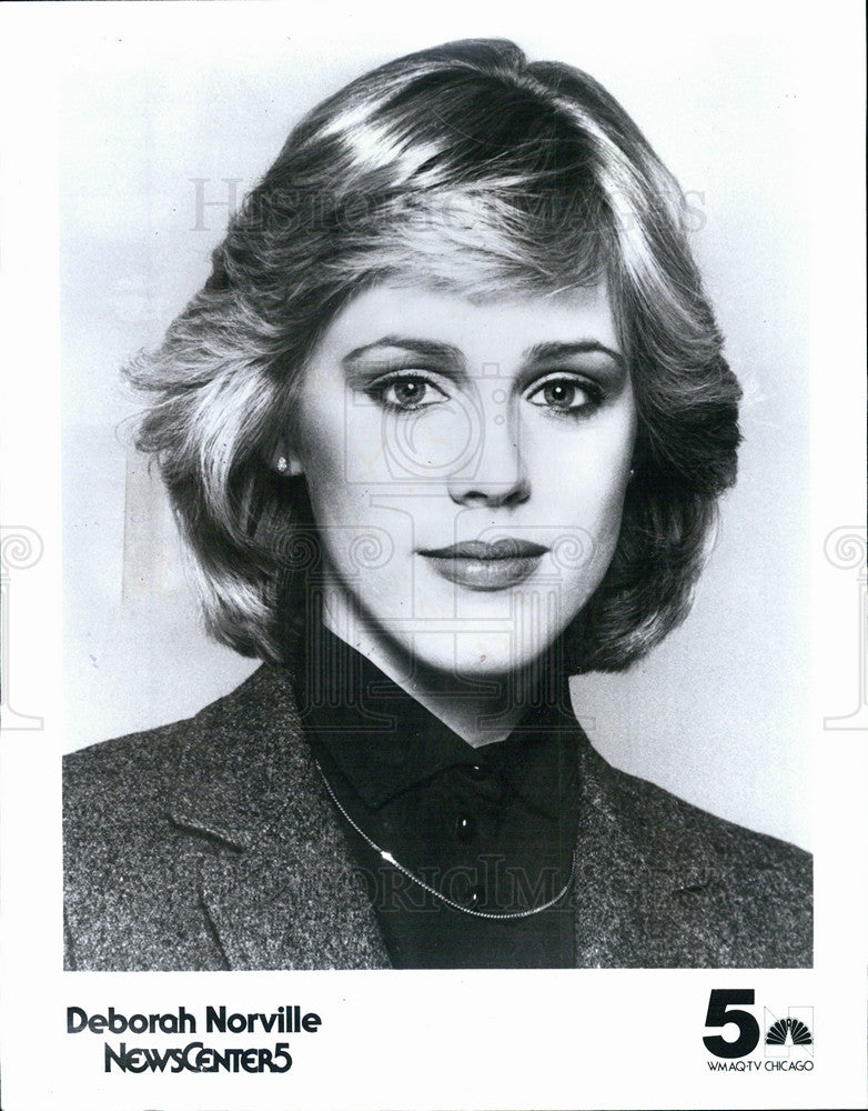 1983 Press Photo Deborah Norville, Newscenter 5 - Historic Images