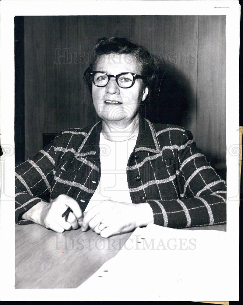 1958 Press Photo Judge Katherine Nohelty - Historic Images