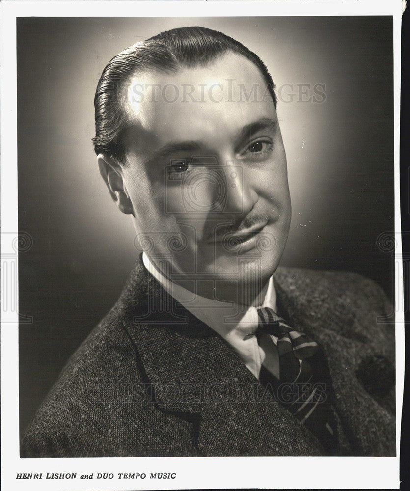 1946 Press Photo Henri Lishon bandleader at the Frolics - Historic Images