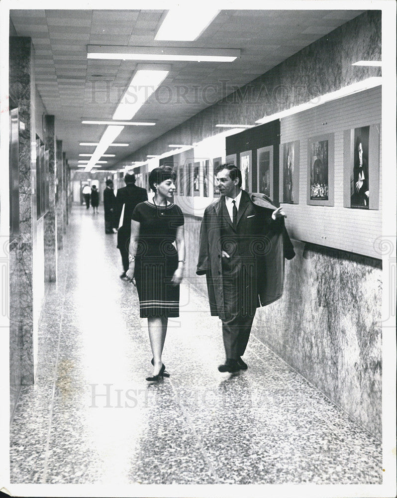 1962 Press Photo Lyric Opera baritone Mario Zanasi &amp; Mrs Nancy Newman - Historic Images