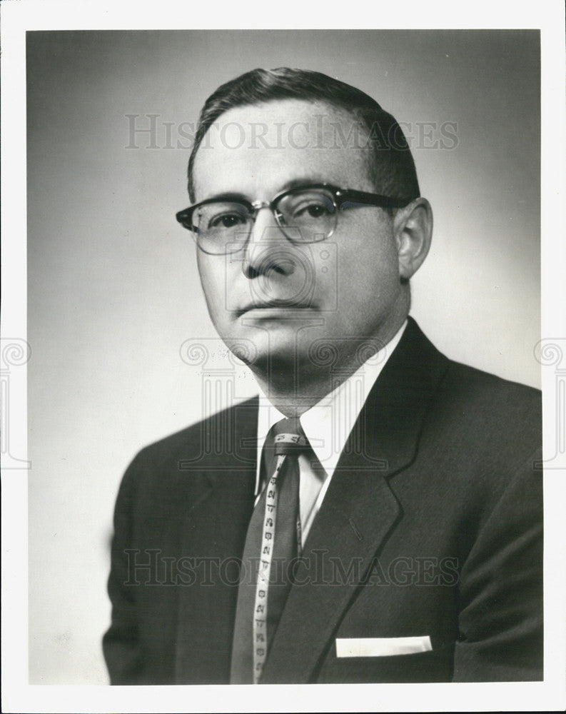 1966 Press Photo Ralph P. Miller, Senior Vice President - Historic Images