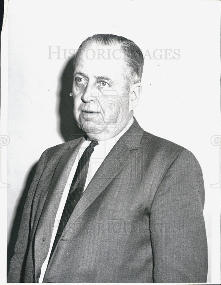 1961 Press Photo Edwin Moore Accused Chicago Church Swindler Suspect Crime - Historic Images