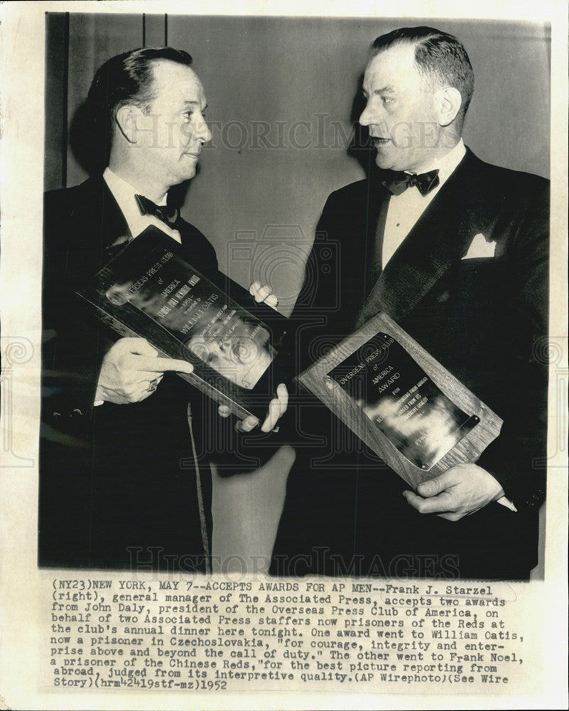 1952 Press Photo Frank J Starzel General Manager of Associated Press - Historic Images