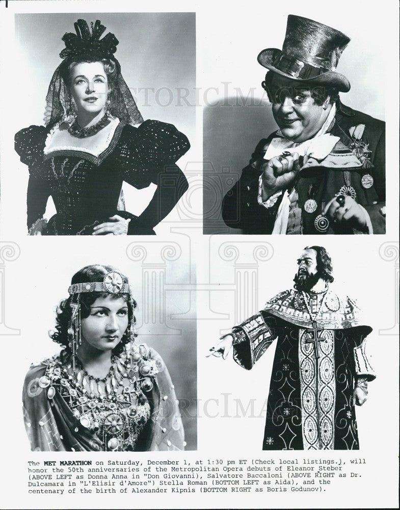 Press Photo The 50th Anniversary of Metropolitan Opera - Historic Images
