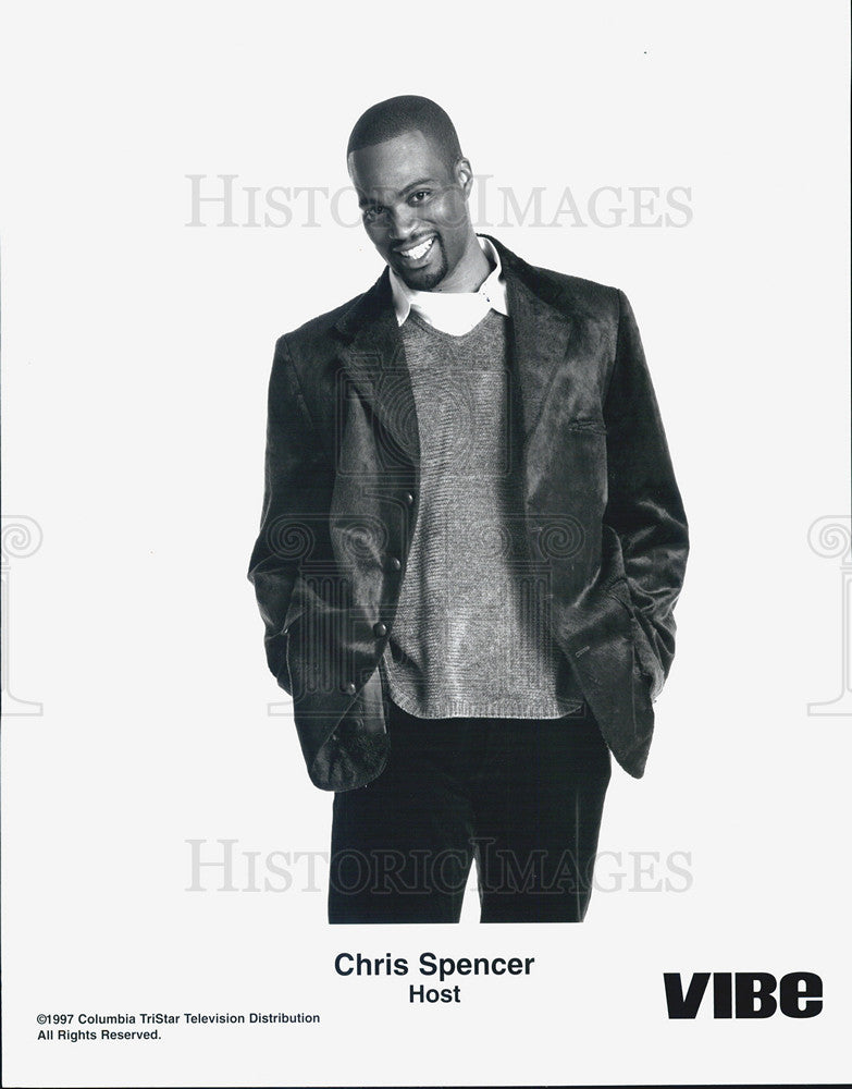 Press Photo Chris Spencer Jamaican American actor, comedian, writer,  producer. - Historic Images
