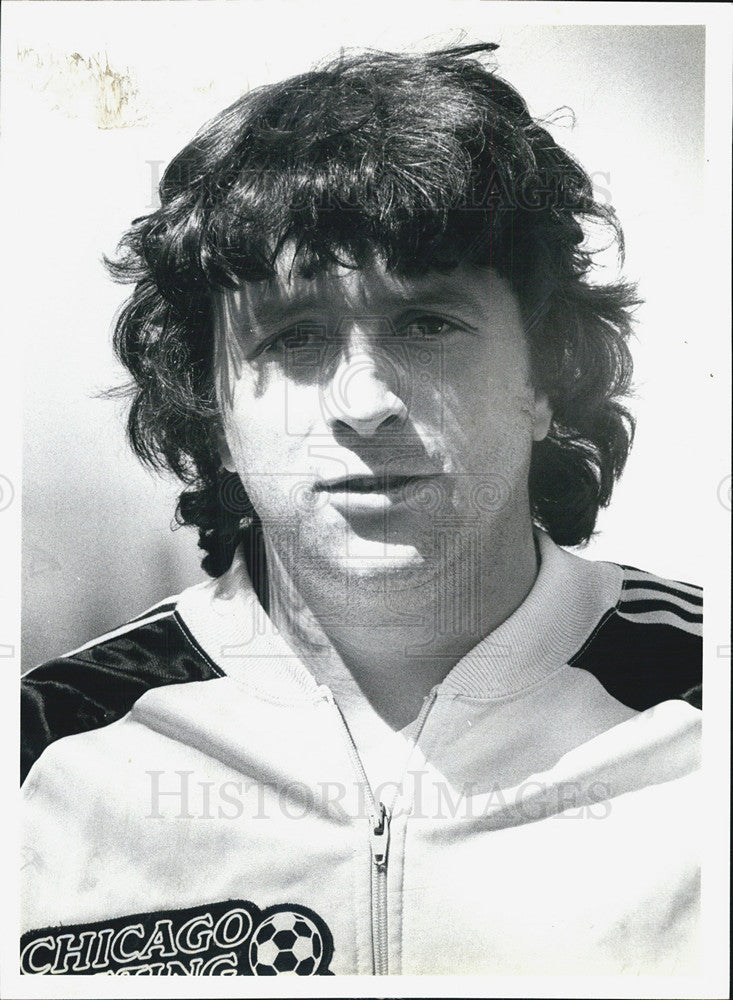 1981 Press Photo Soccer Player Derek Spalding - Historic Images