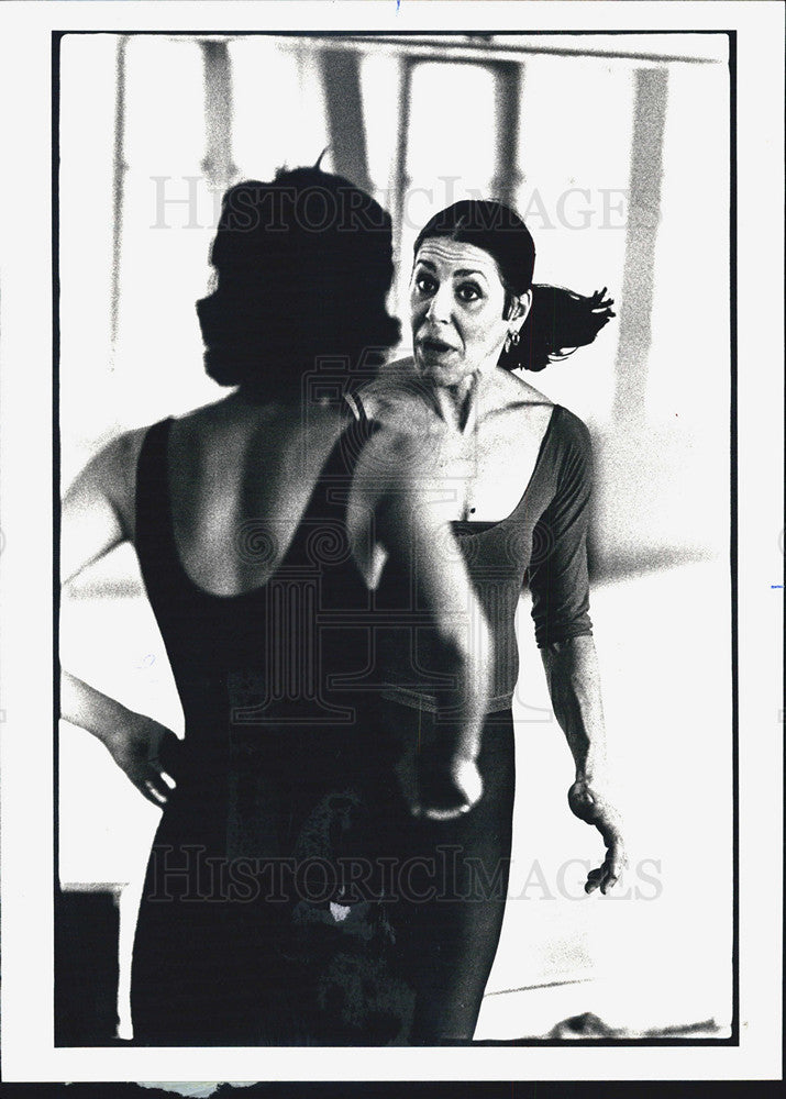 1980 Press Photo Mrs Bolbrig Choreographer and Dancer - Historic Images