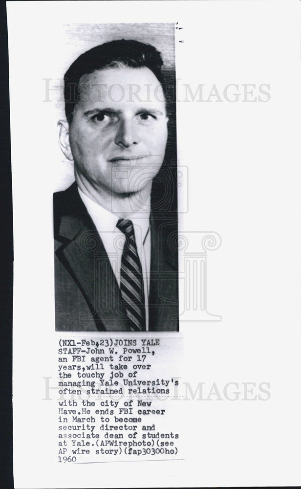 1960 Press Photo John W, Powell,security director and associate dean of students - Historic Images