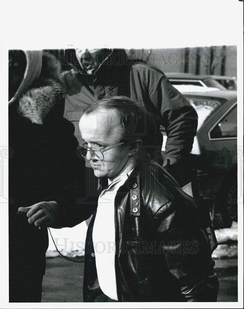 Press Photo Harry Wayne Powell suspect shooting Wells Manufacturing Co. - Historic Images