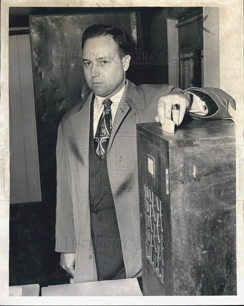 1950 Press Photo Daniel J Ronen,candidate for Senate - Historic Images