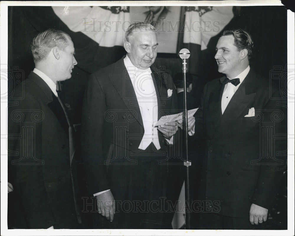 1941 Press Photo Russ Stewart, Herbert J. Lorber, Harry Kopf - Historic Images