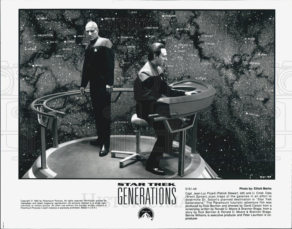 1996 Press Photo Patrick Stewart on &quot;Star Trek&quot; - Historic Images