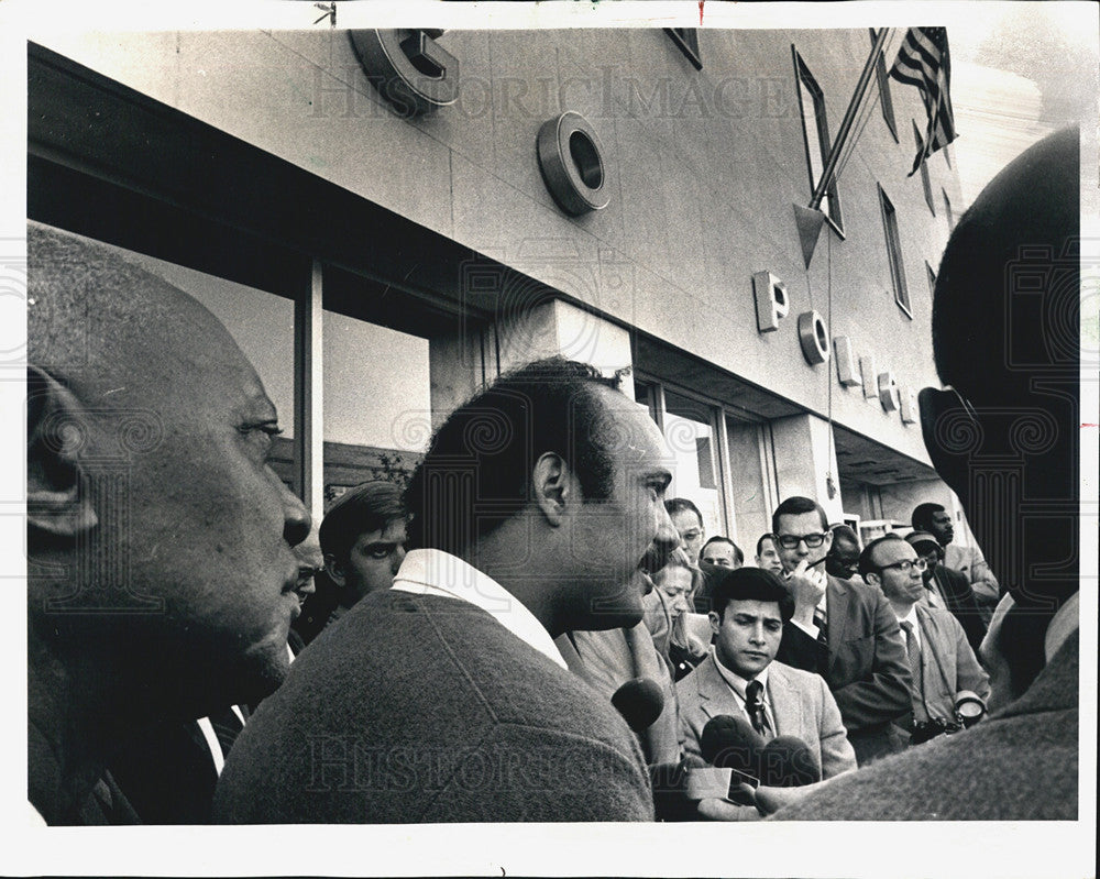 1969 Press Photo Al Raby in Protest of Jesse Jackson Arrest - Historic Images