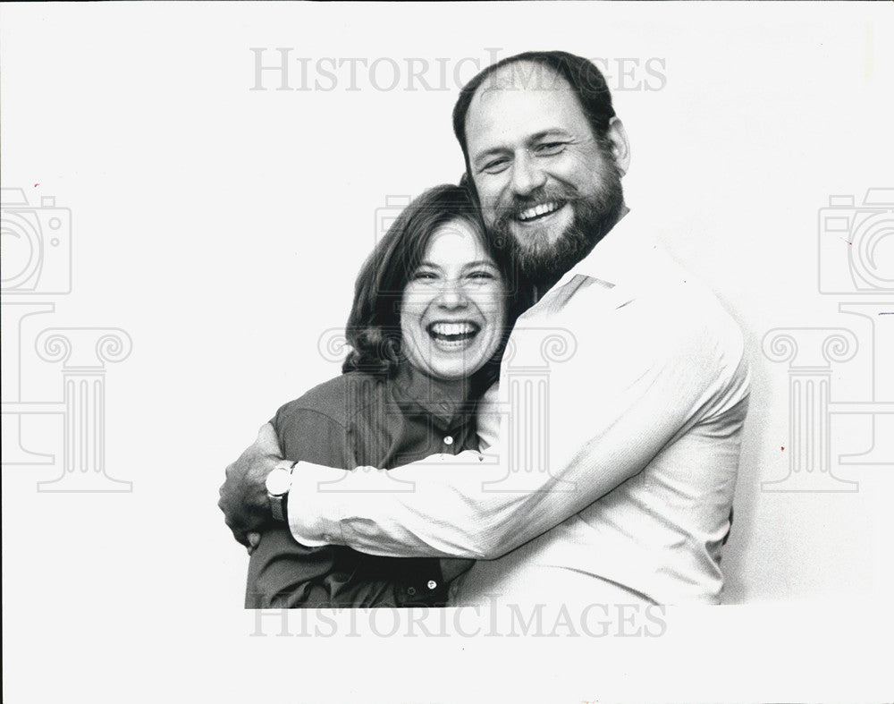 1984 Press Photo Marcelle McVay &amp; Dennis Zacek at Victory Gardens Theater - Historic Images