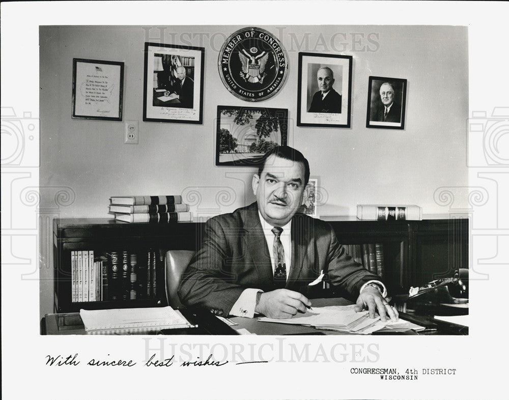 1965 Press Photo Clement Zablocki,Wis. congressman - Historic Images