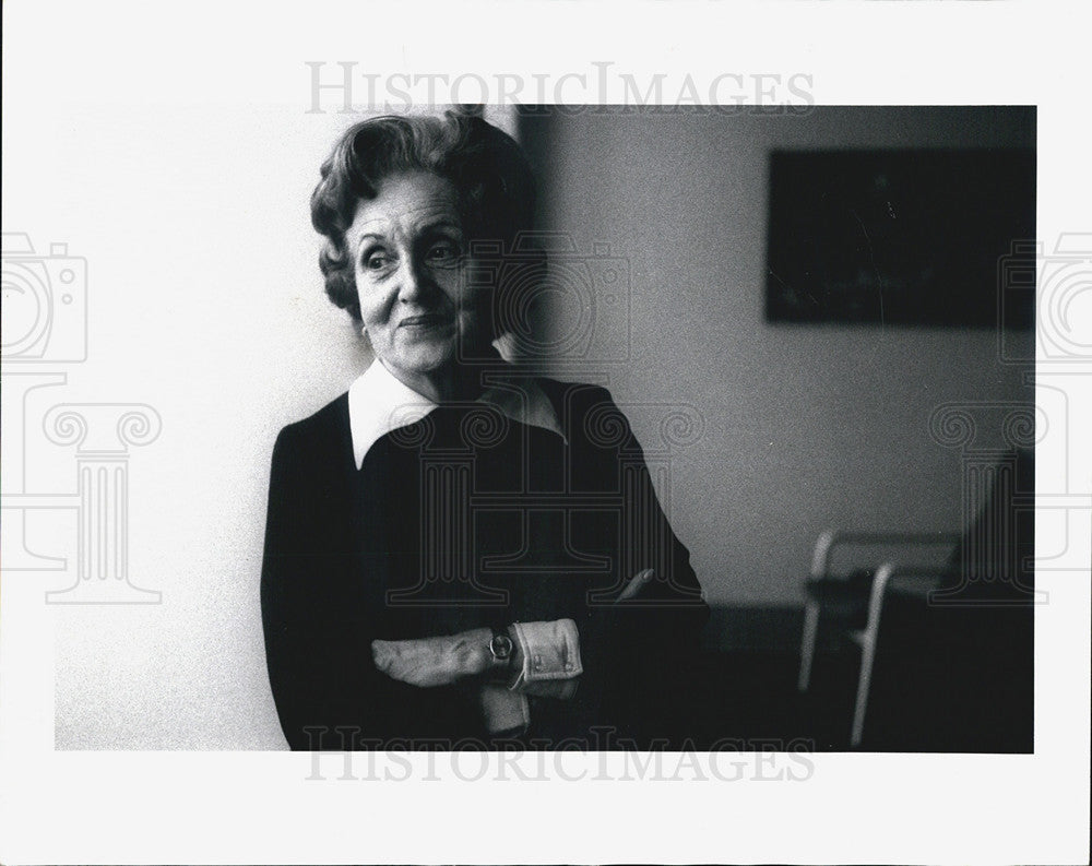 1973 Press Photo Mrs Gertrude Zadek,board of directors Mt Sinai Hosp. - Historic Images